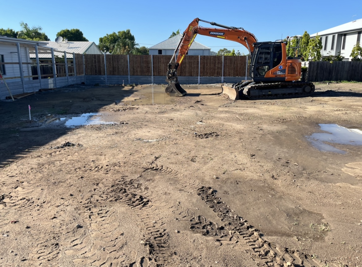 Excavation works in progress